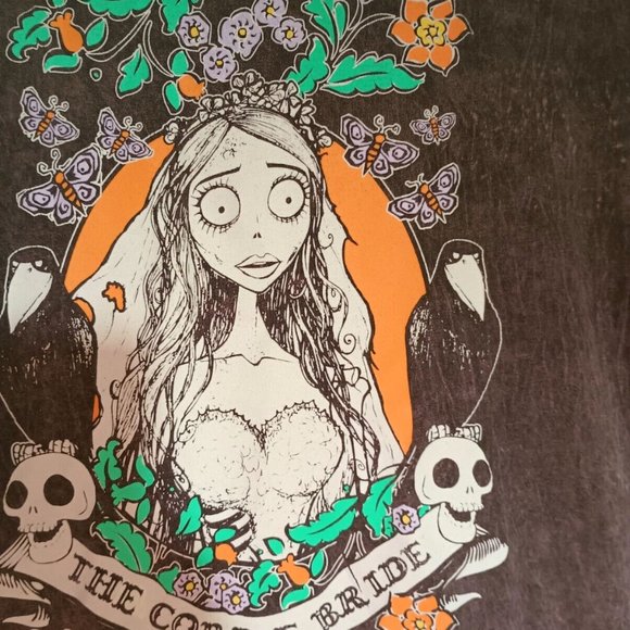 Vintage WBE Tim Burton Corpse Bride T Shirt Small EUC - Picture 5 of 6